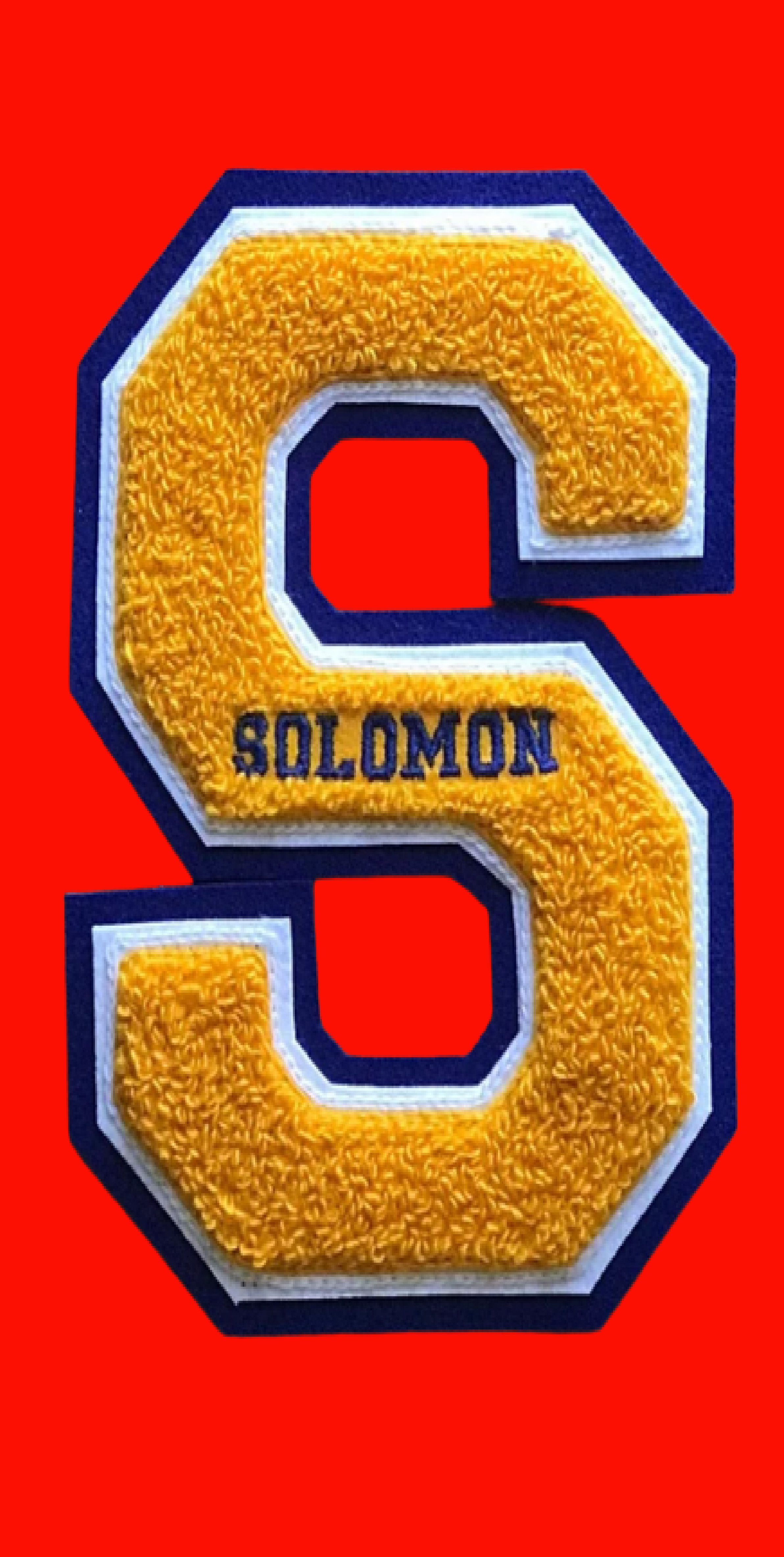 Custom chenille patch sample